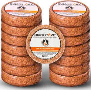 Fire Starters (10 Pack)  Waterproof Emergency Fuel Disks for Camping Essentials, Wood Stove, Fireplace, Fire Pit, Survival Kit, Campfire & Outdoor Accessories