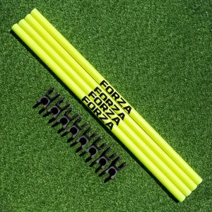 FORZA Agility Poles & Clips | Create Your Own Hurdles - 8 Color Options