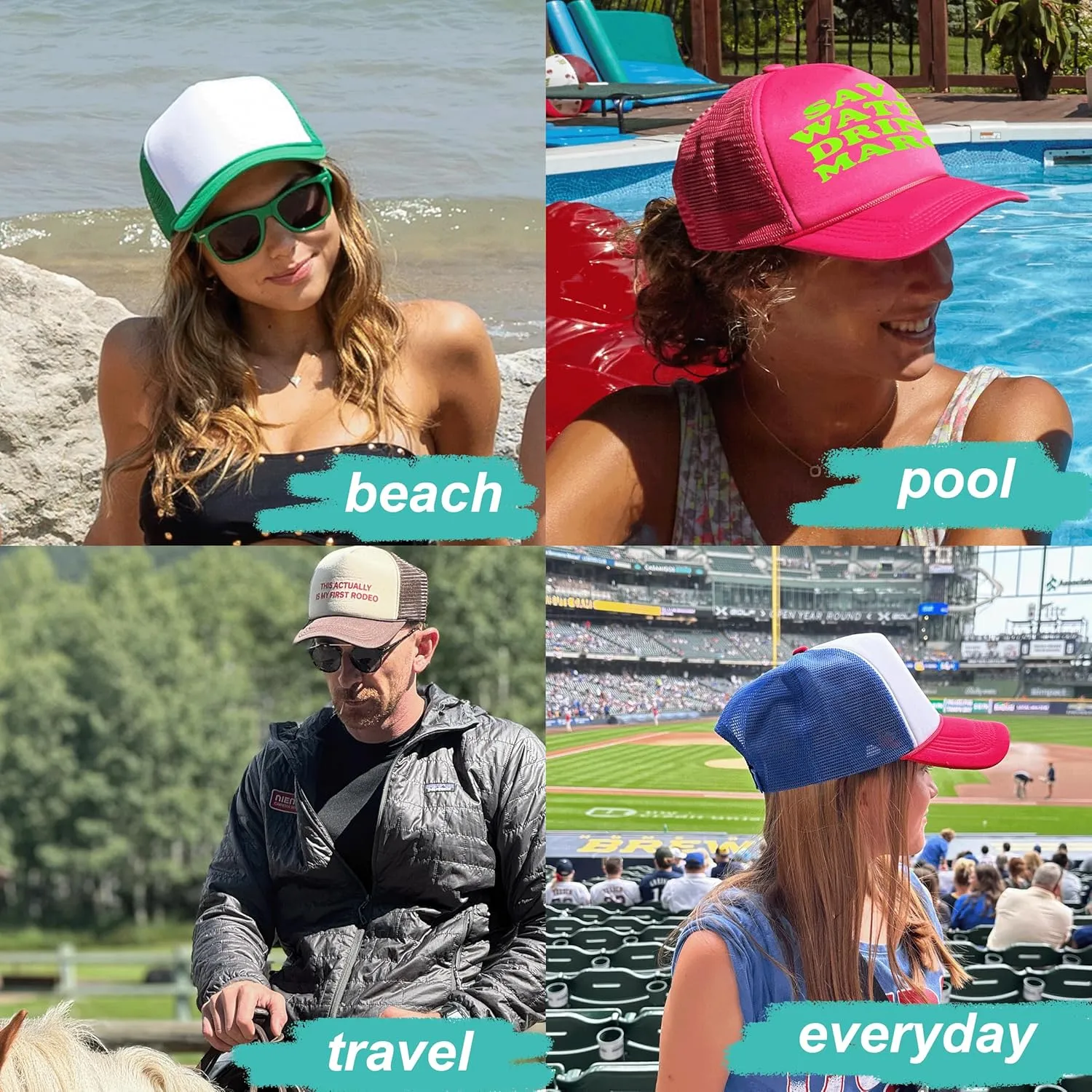 Funky Junque Premium Mesh Snapback Trucker Hat - Stylish Comfort for All - Patriotic, Humor & More