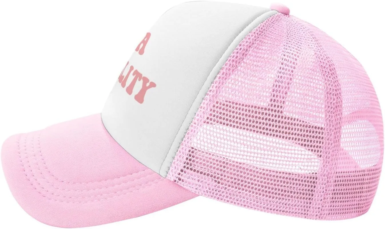 Funny Trucker Hat Can't Nobody Love You Like Jesus for Women and Men Baseball Cap Breathable Mesh Pink