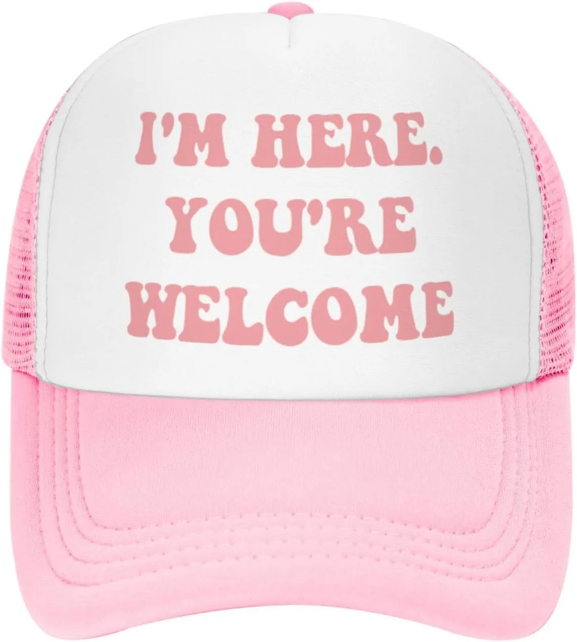 Funny Trucker Hat Can't Nobody Love You Like Jesus for Women and Men Baseball Cap Breathable Mesh Pink