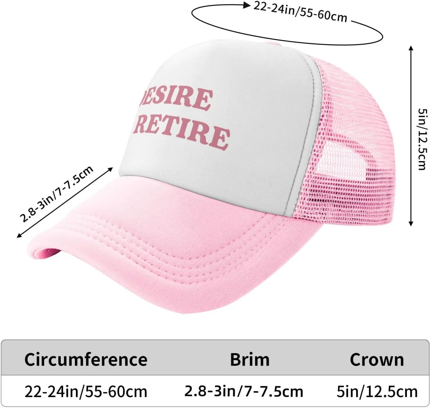 Funny Trucker Hats for Women Hot Pink Funny Gag Baseball Cap for Girls Women Men Hat