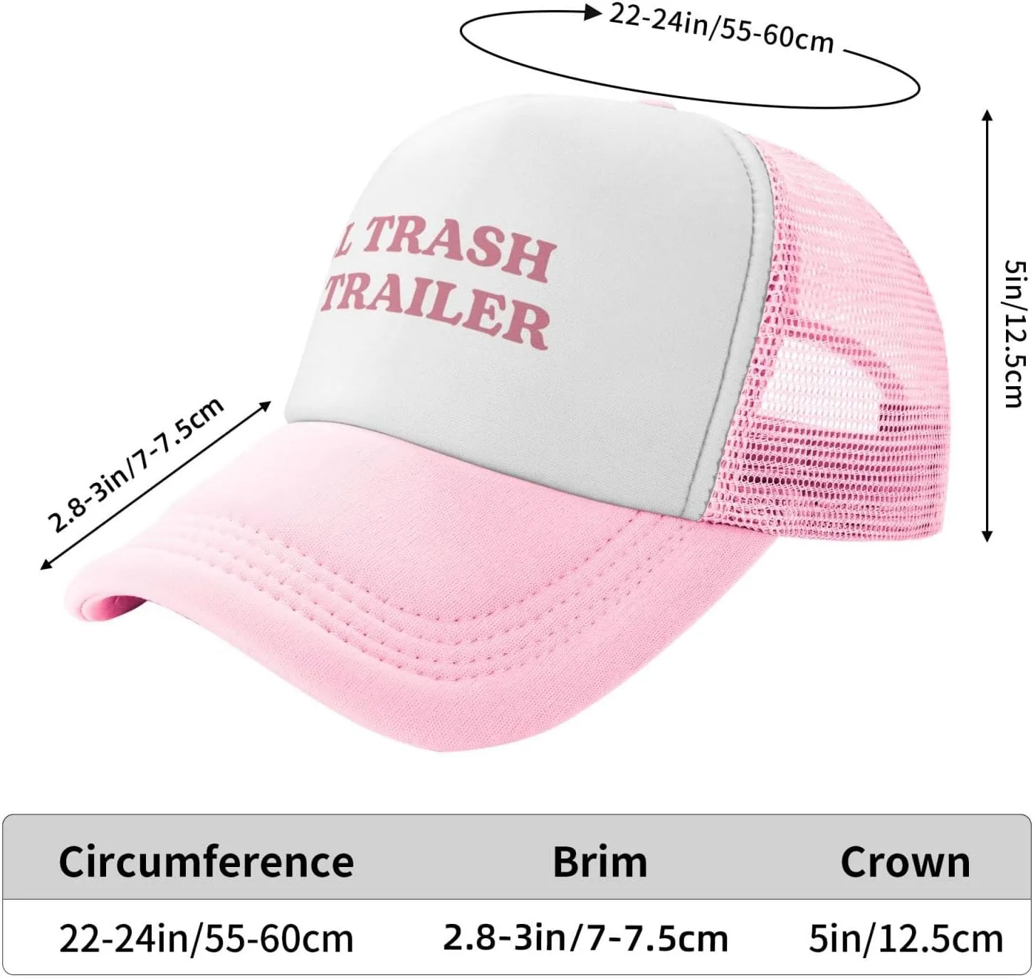 Funny Trucker Hats for Women Hot Pink Funny Gag Baseball Cap for Girls Women Men Hat