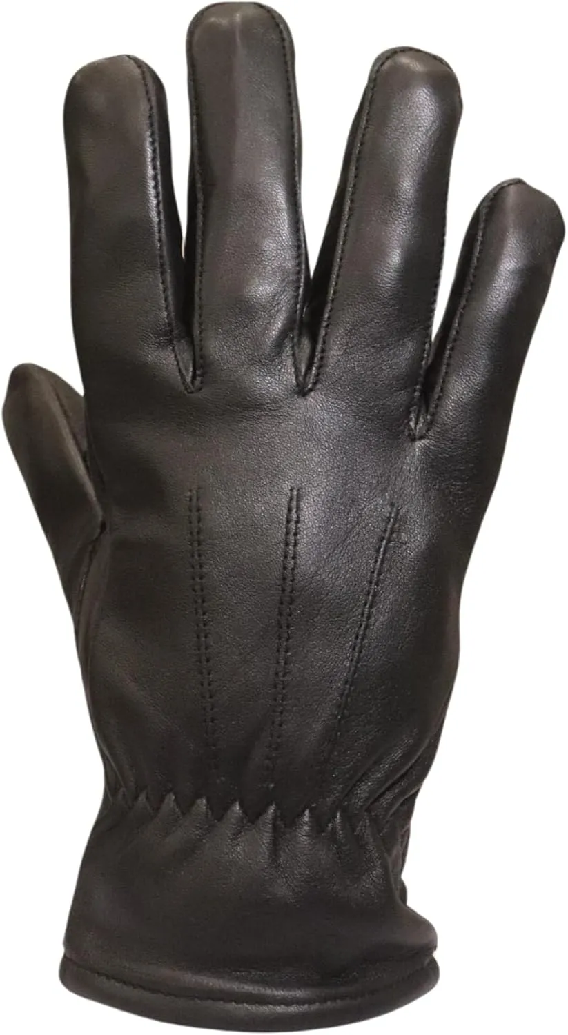 Genuine Cowhide Leather Driver Gloves - Touch Screen, Winter Warm Gloves for Driving, Cycling, Motorcycling