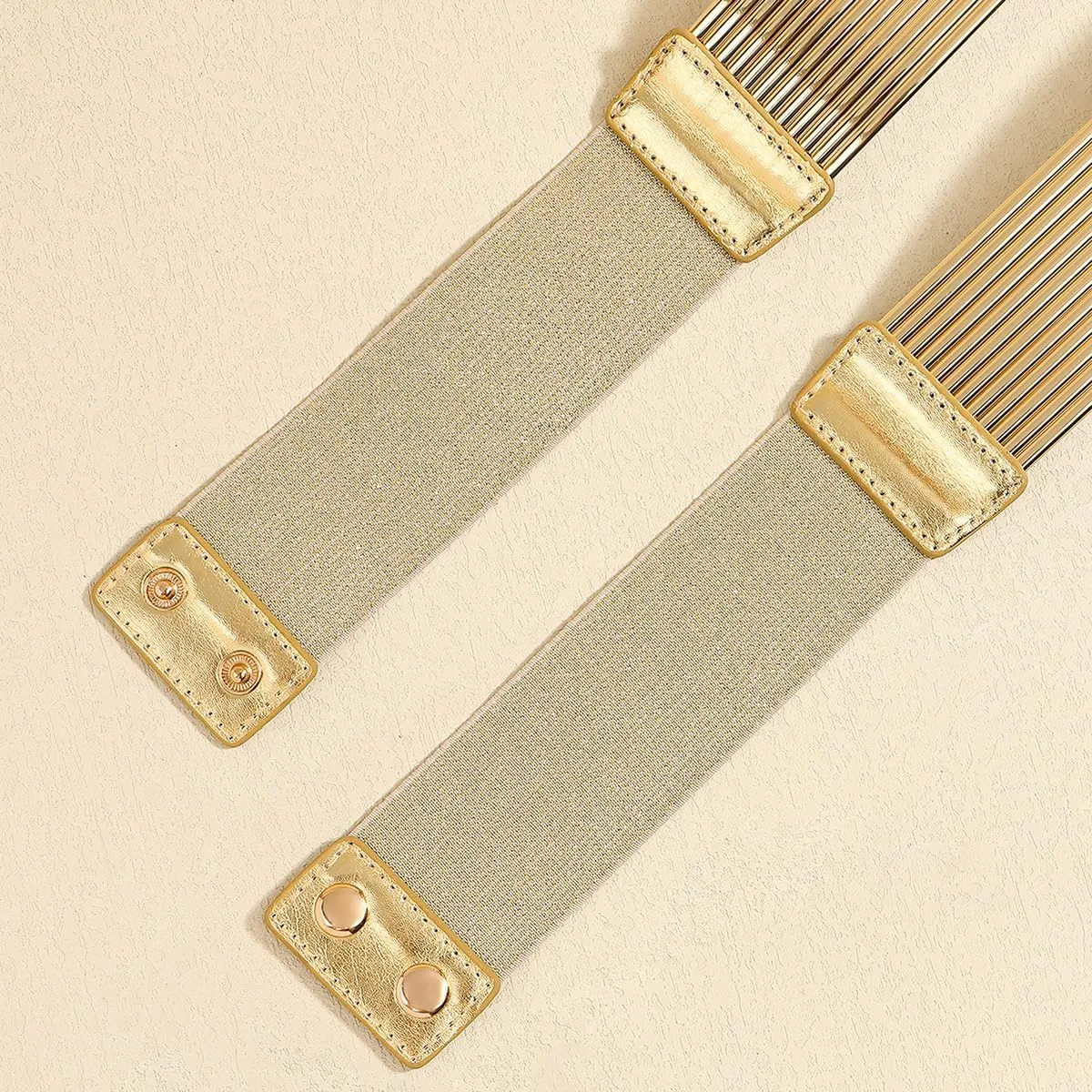 Glamorstar Wide Stretchy Waist Belts Vintage Elastic Belts for Women Dresses