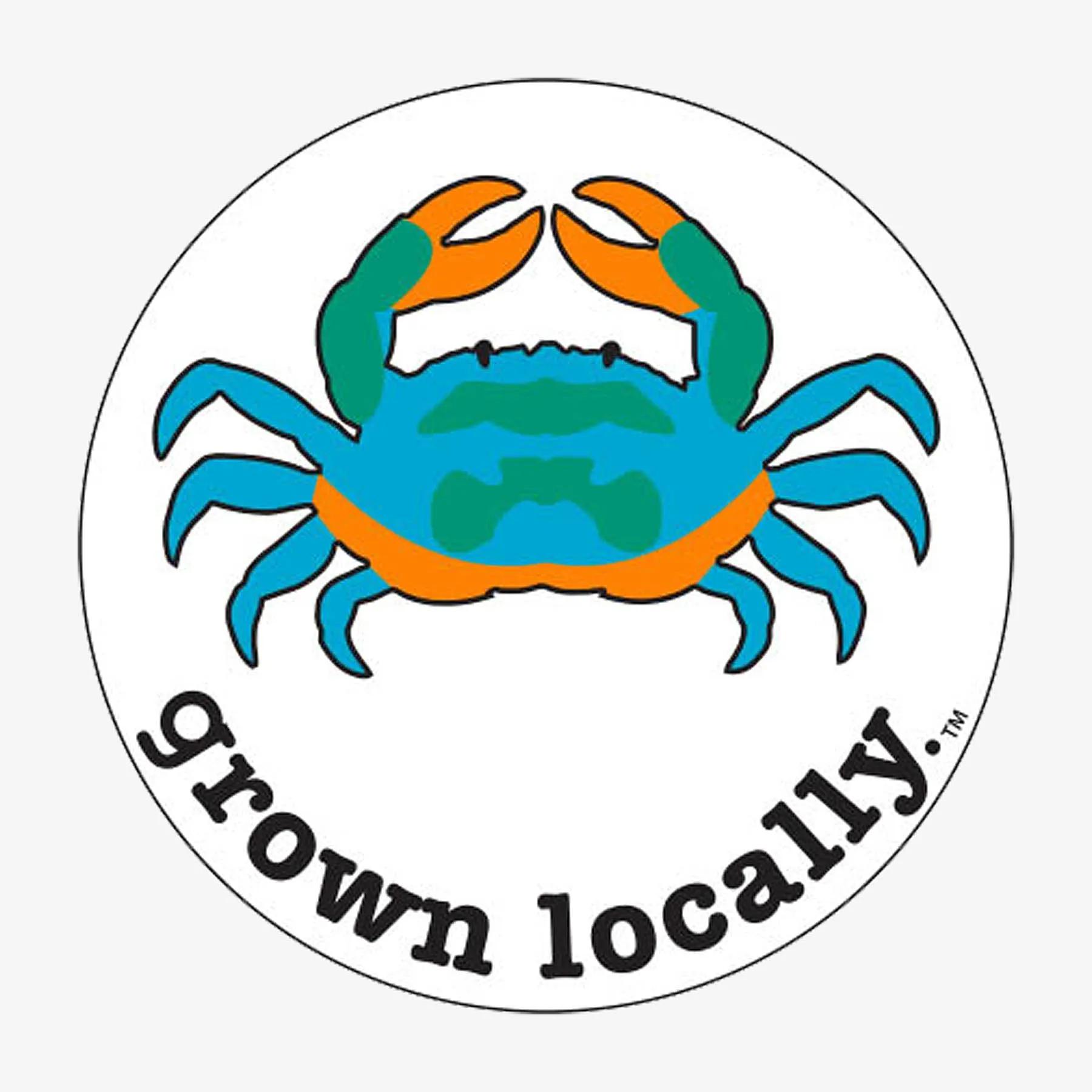 Grown Locally Maryland Crab Sticker
