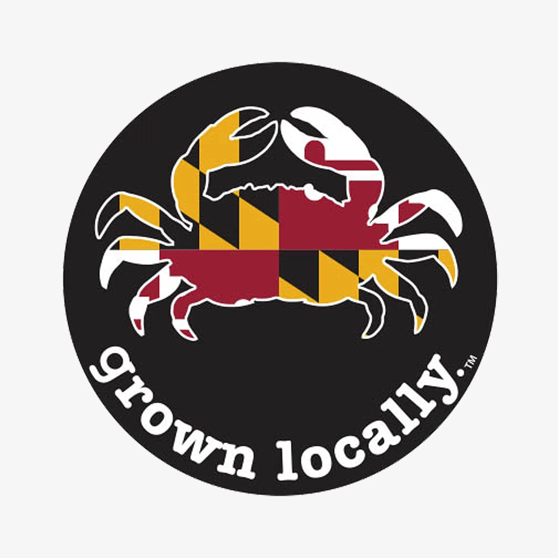 Grown Locally Maryland Crab Sticker