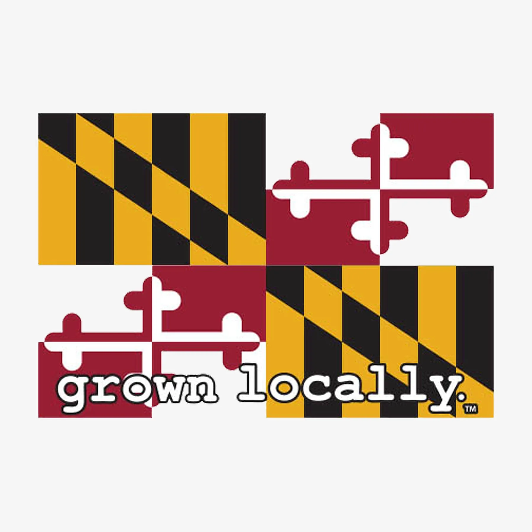 Grown Locally Maryland Flag Sticker