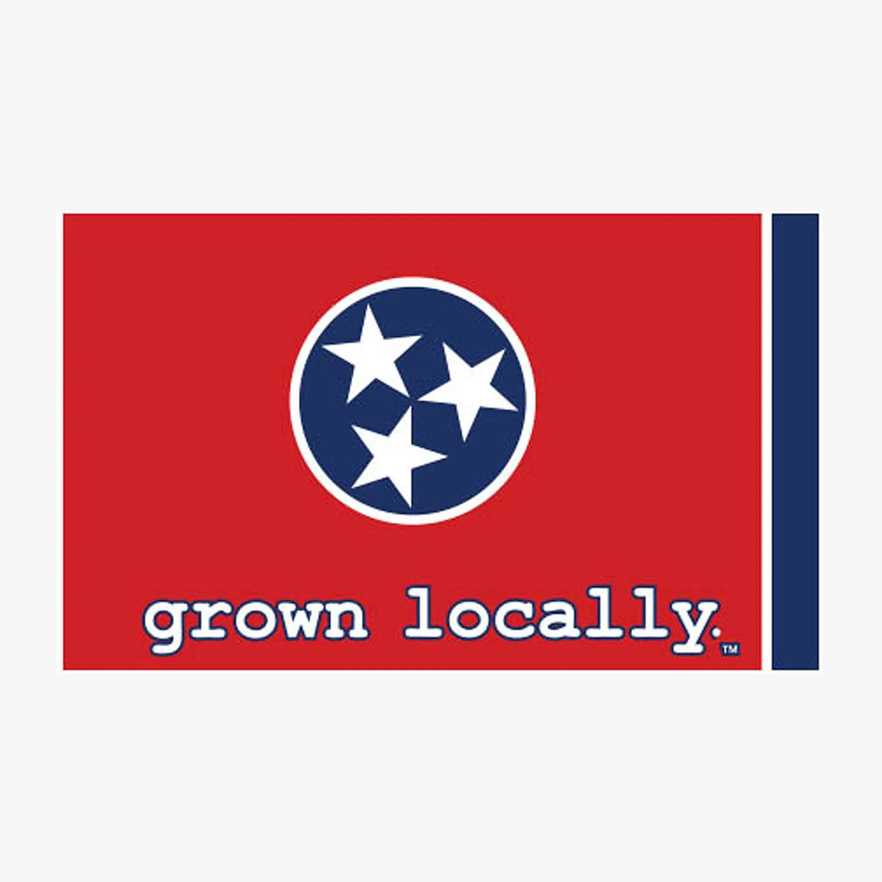 Grown Locally Tennessee Flag Sticker