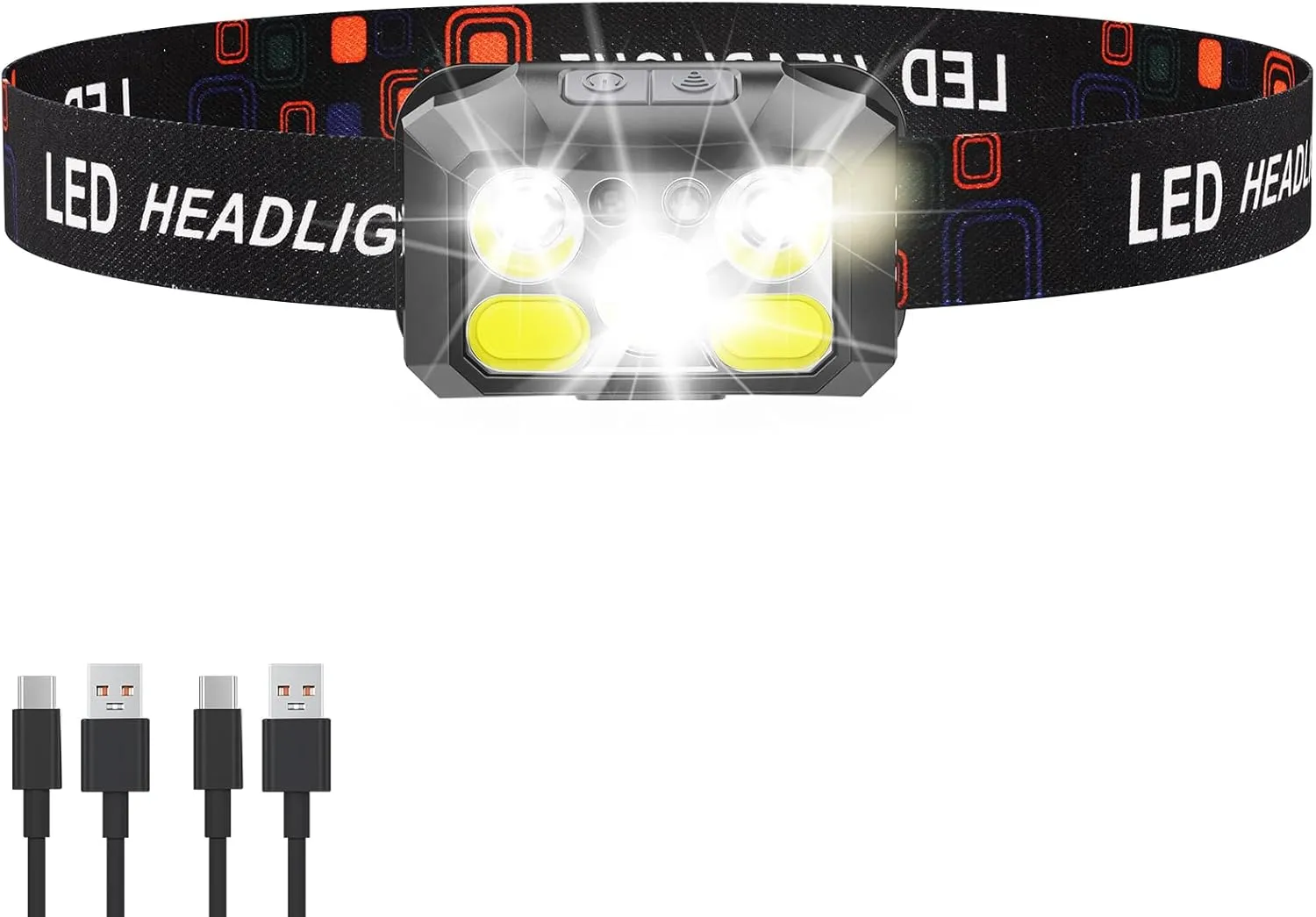 Headlamp for 5 Running, Hiking, Fishing, and Camping