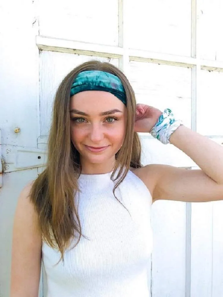 Huachi Women's Headbands Yoga Workout Exercise Headbands for Women Cute Elastic Hair Bands for Womens Hair Tie Dye Bandeau Headband Sweatbands