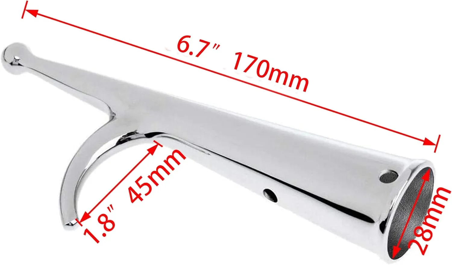ISURE MARINE Stainless Steel Boat Hook - Floating, Unbreakable, Rust-Resistant Replacement for Mooring Yacht, Boat, Kayak