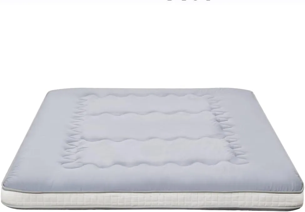 Japanese Floor Futon Mattress Extra Thick Folding Roll Up Bed Topper Mat for Guest,Lounger and Tavel