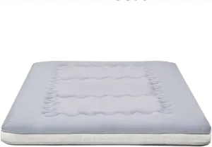 Japanese Floor Futon Mattress Extra Thick Folding Roll Up Bed Topper Mat for Guest,Lounger and Tavel