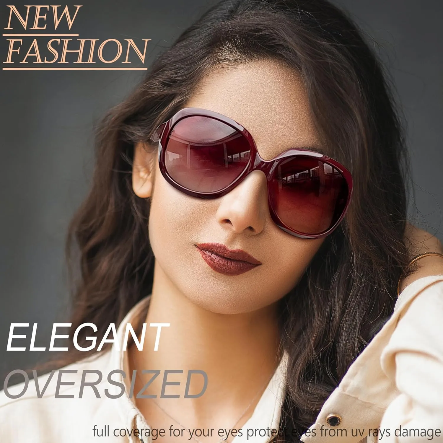 Joopin Oversized Sunglasses Womens Trendy Polarized Large Driving Sun Glasses Ladies UV Protective Big Sunnies Shades