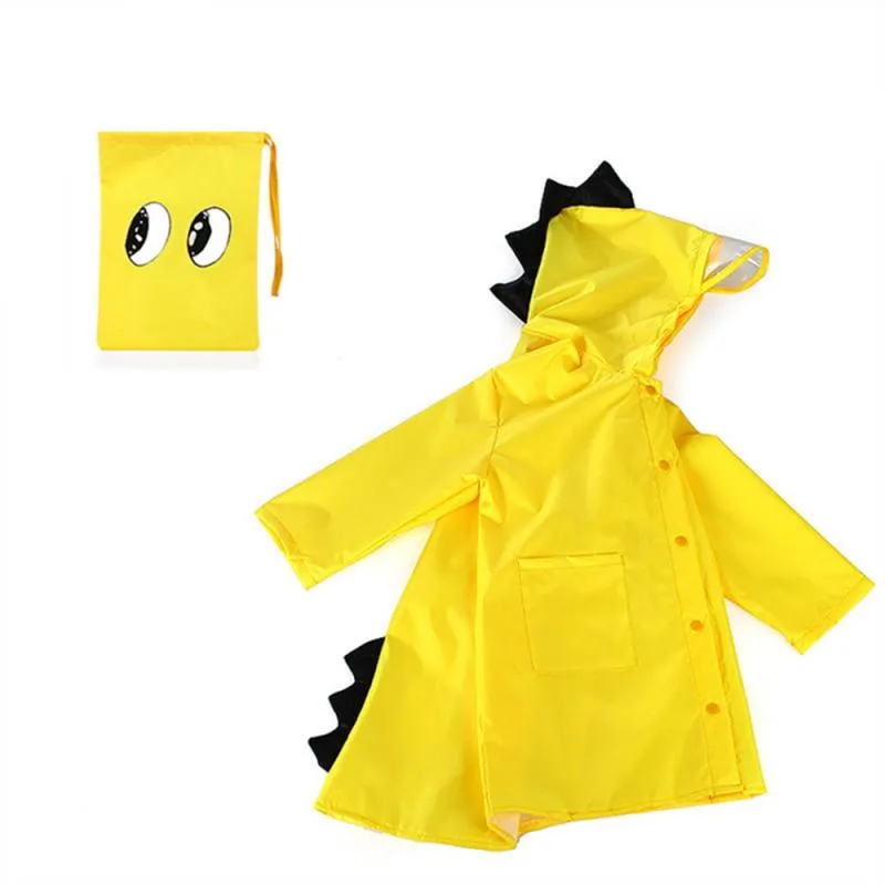 Kids Raincoat Dinosaur Boys Girls Waterproof Rainwear