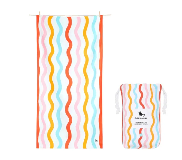 Kids Squiggle Face Quick Dry Towel