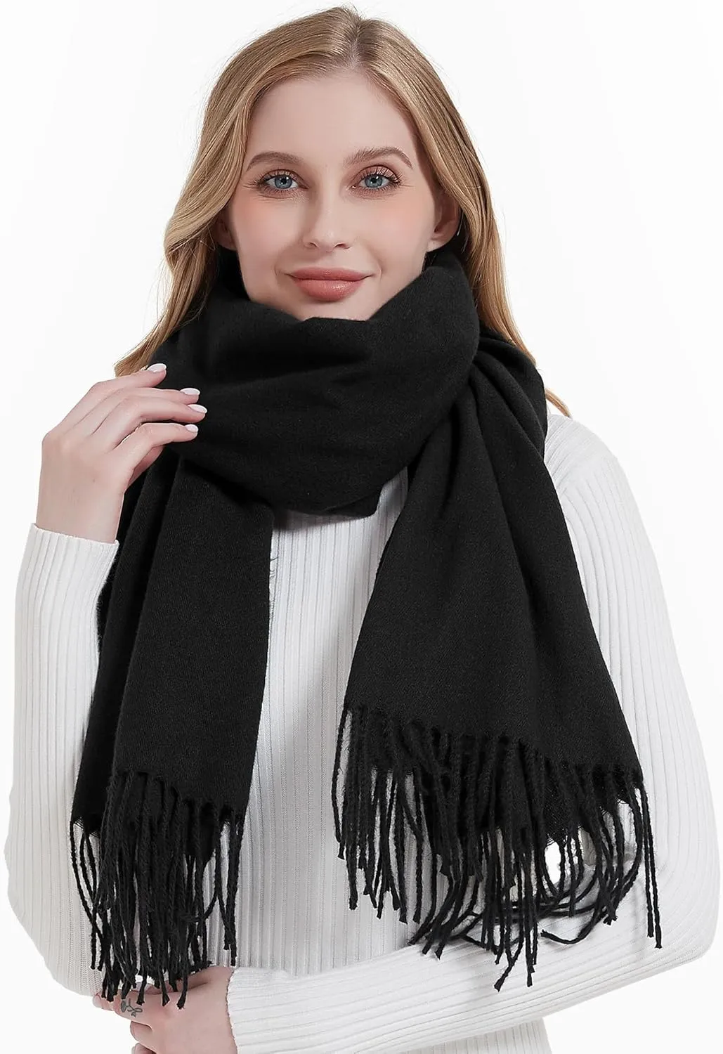 Landisun Scarf for Women Winter Pashmina-Shawl Wraps Winter Cashmere Wedding Warm Christmas