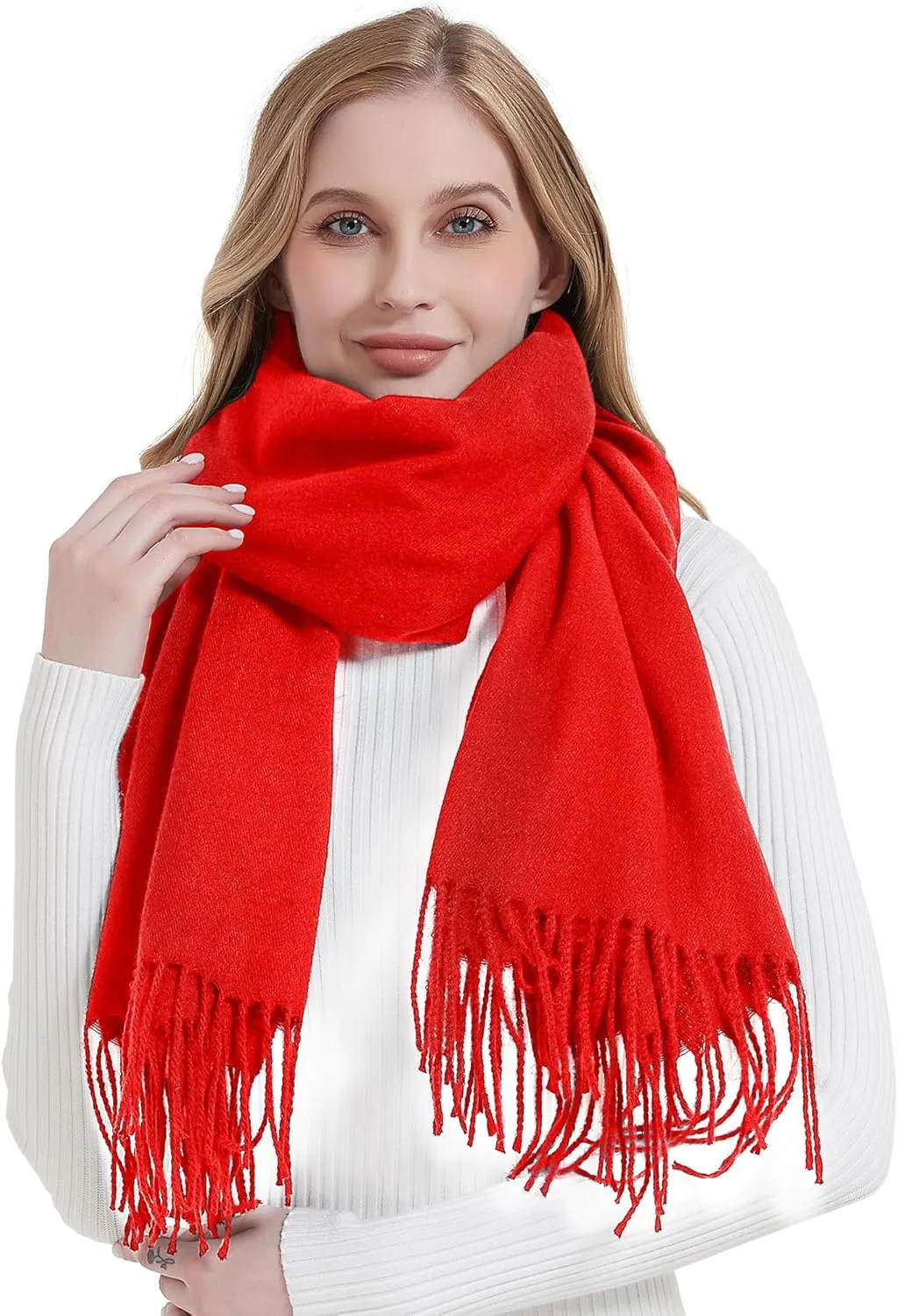Landisun Scarf for Women Winter Pashmina-Shawl Wraps Winter Cashmere Wedding Warm Christmas