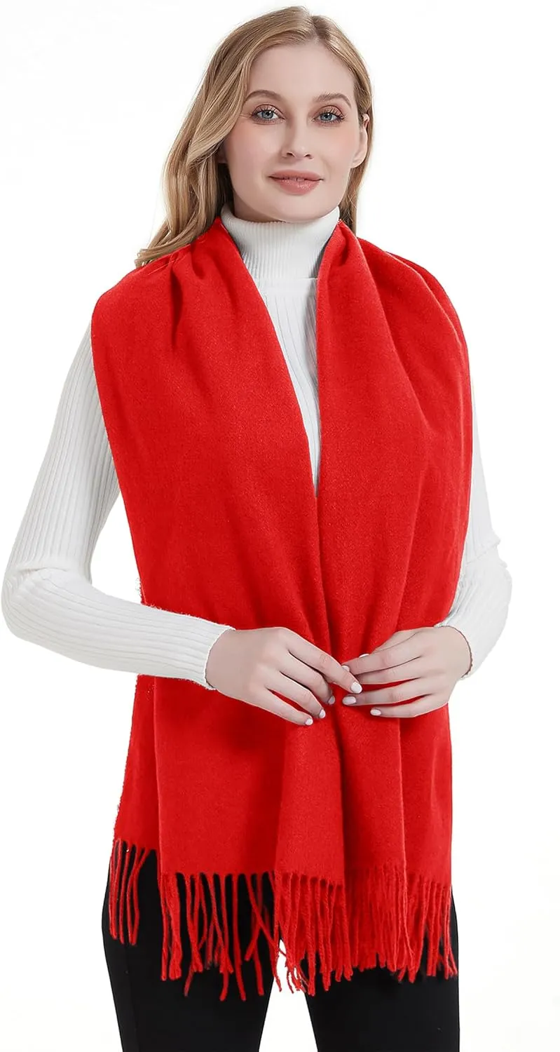 Landisun Scarf for Women Winter Pashmina-Shawl Wraps Winter Cashmere Wedding Warm Christmas