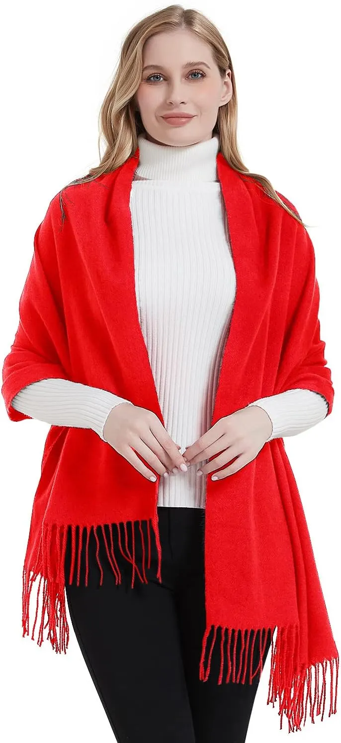 Landisun Scarf for Women Winter Pashmina-Shawl Wraps Winter Cashmere Wedding Warm Christmas