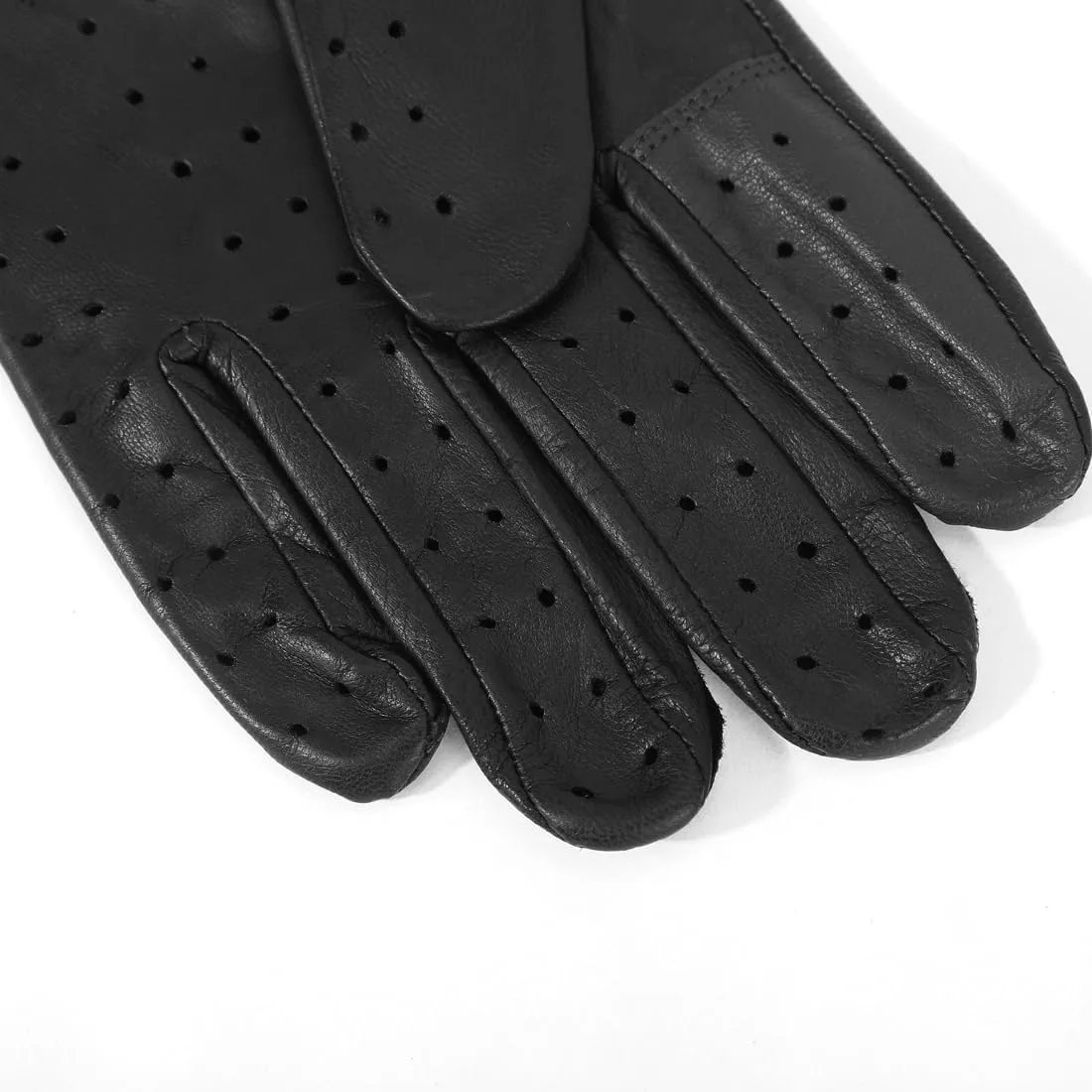 Leather Driving Gloves For Mens Goatskin Unlined Touchscreen Texting Leather Gloves USM01