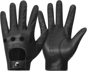 Leather Driving Gloves For Mens Goatskin Unlined Touchscreen Texting Leather Gloves USM01