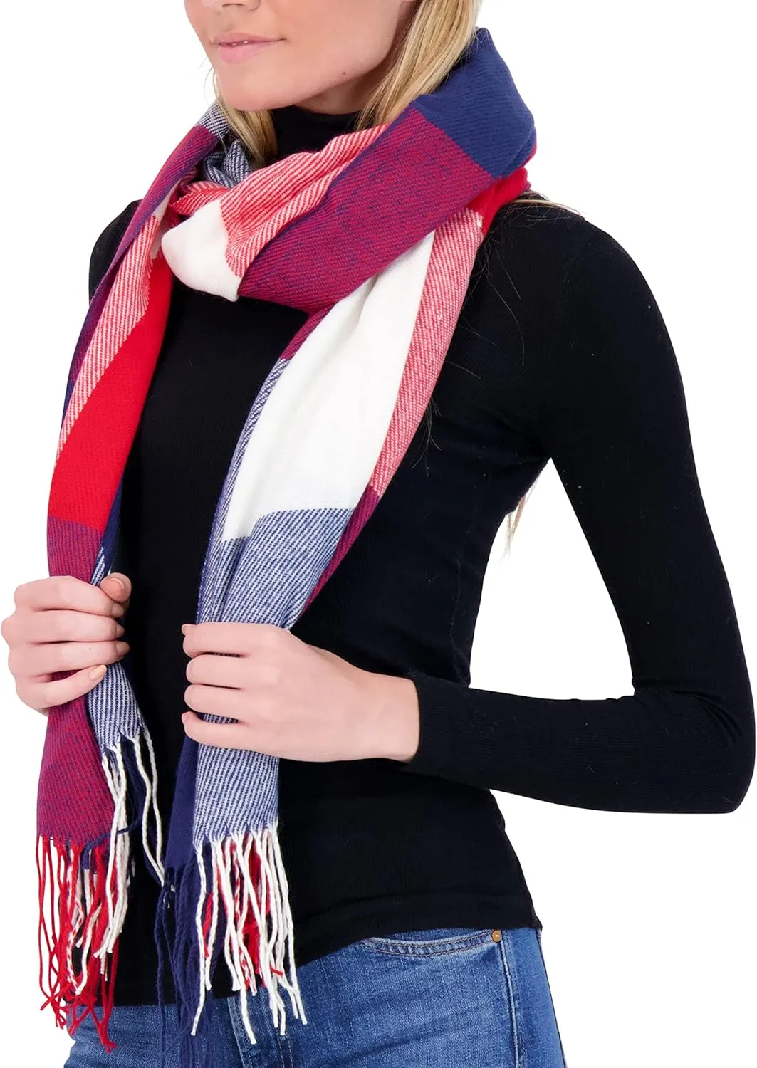 Market & Layne Cashmere Feel Winter Scarf - Warm Long Oversized Ladies Scarf for Cold Weather