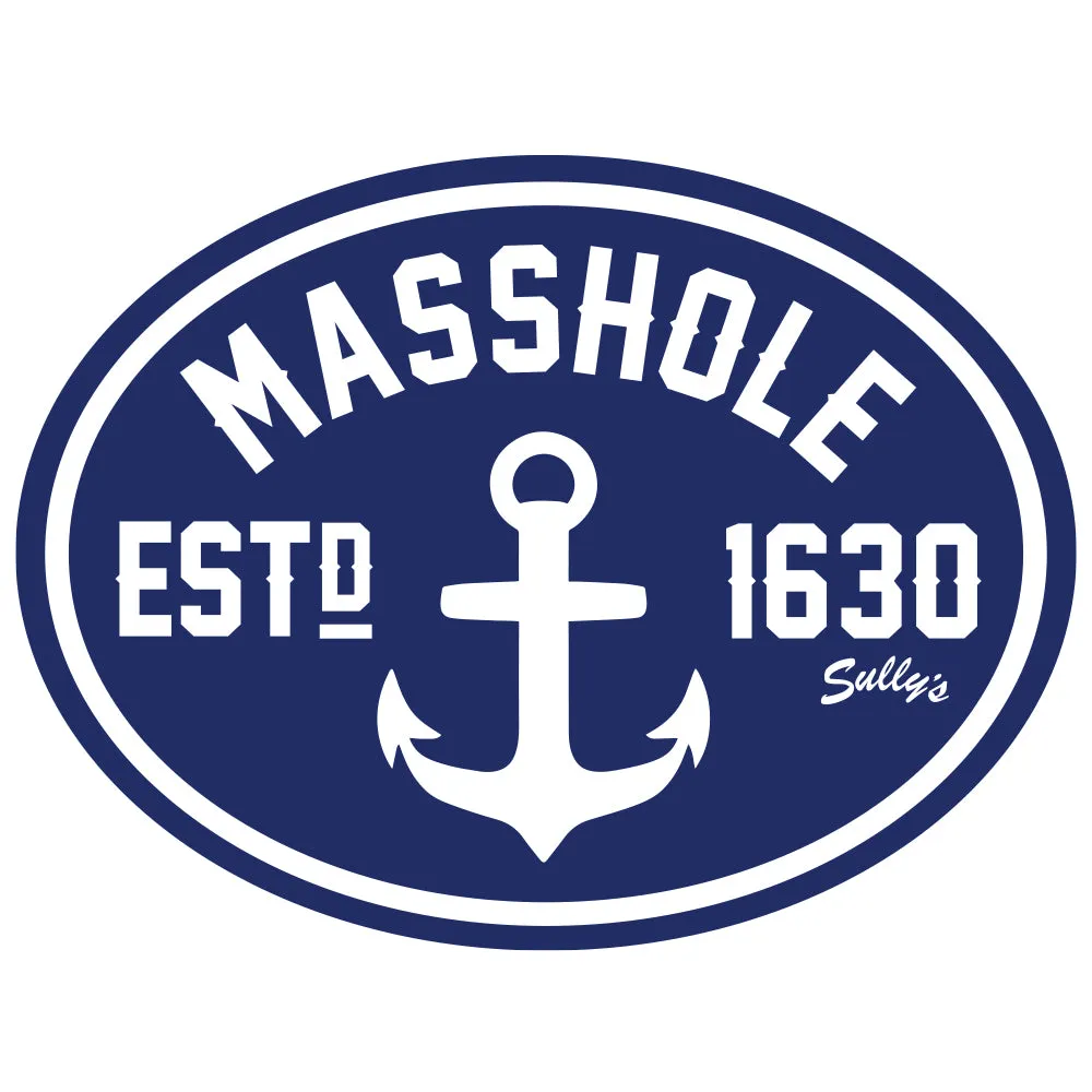 Masshole "Anchor" Oval Sticker