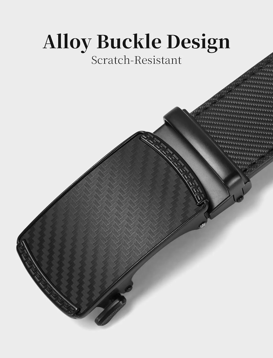 Mens Belt,Ratchet Belts for Men Leather 1 3/8'' Adjustable for Dress Jeans,Comfort Trim to Fit