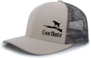 Men's Hunting Embroidered Coon Hunter Gun Dog Mesh Back Trucker Hat