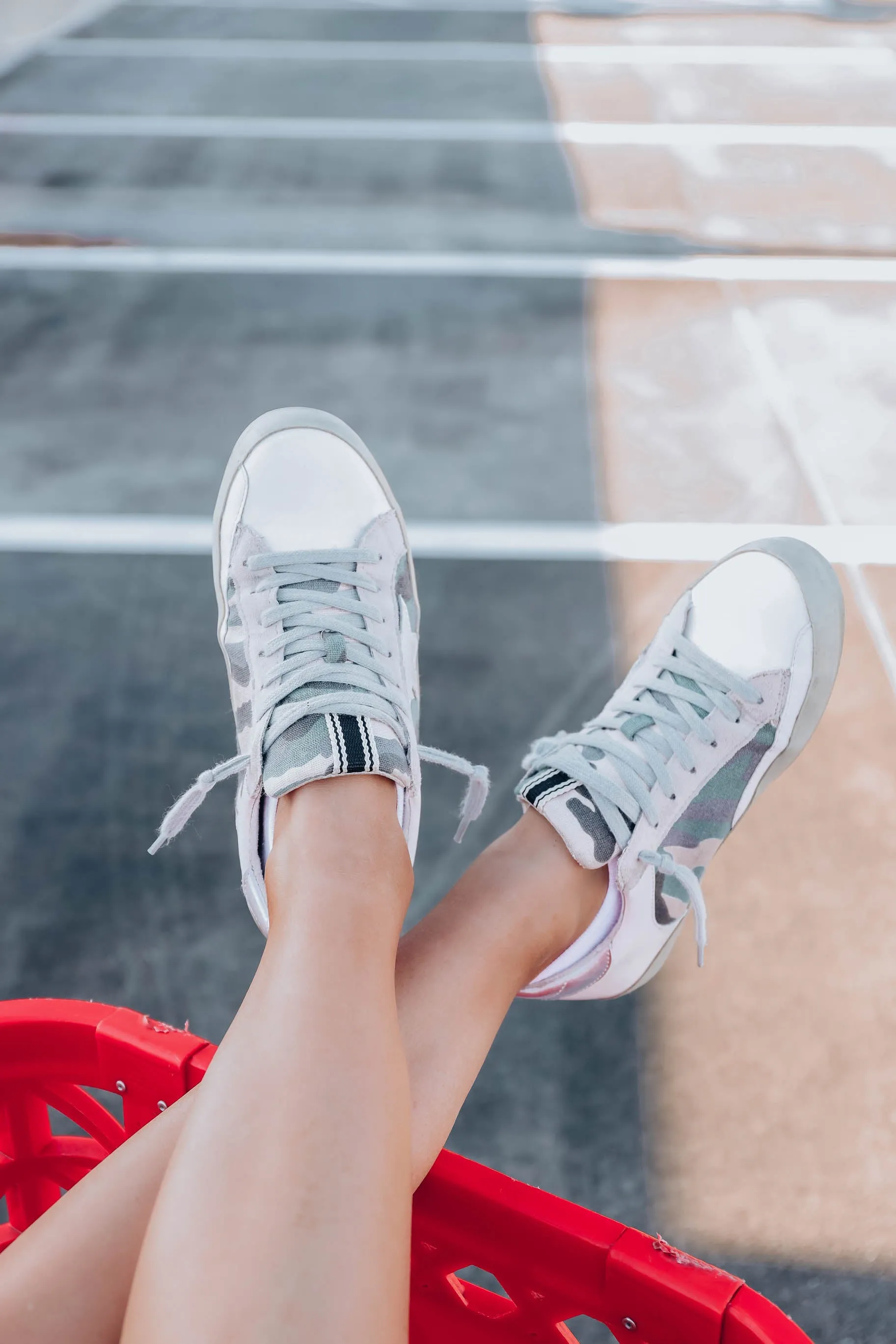 *MODEL* Paula Sneaker by Shu Shop - Blue Camo - SIZE 8 - FINAL SALE