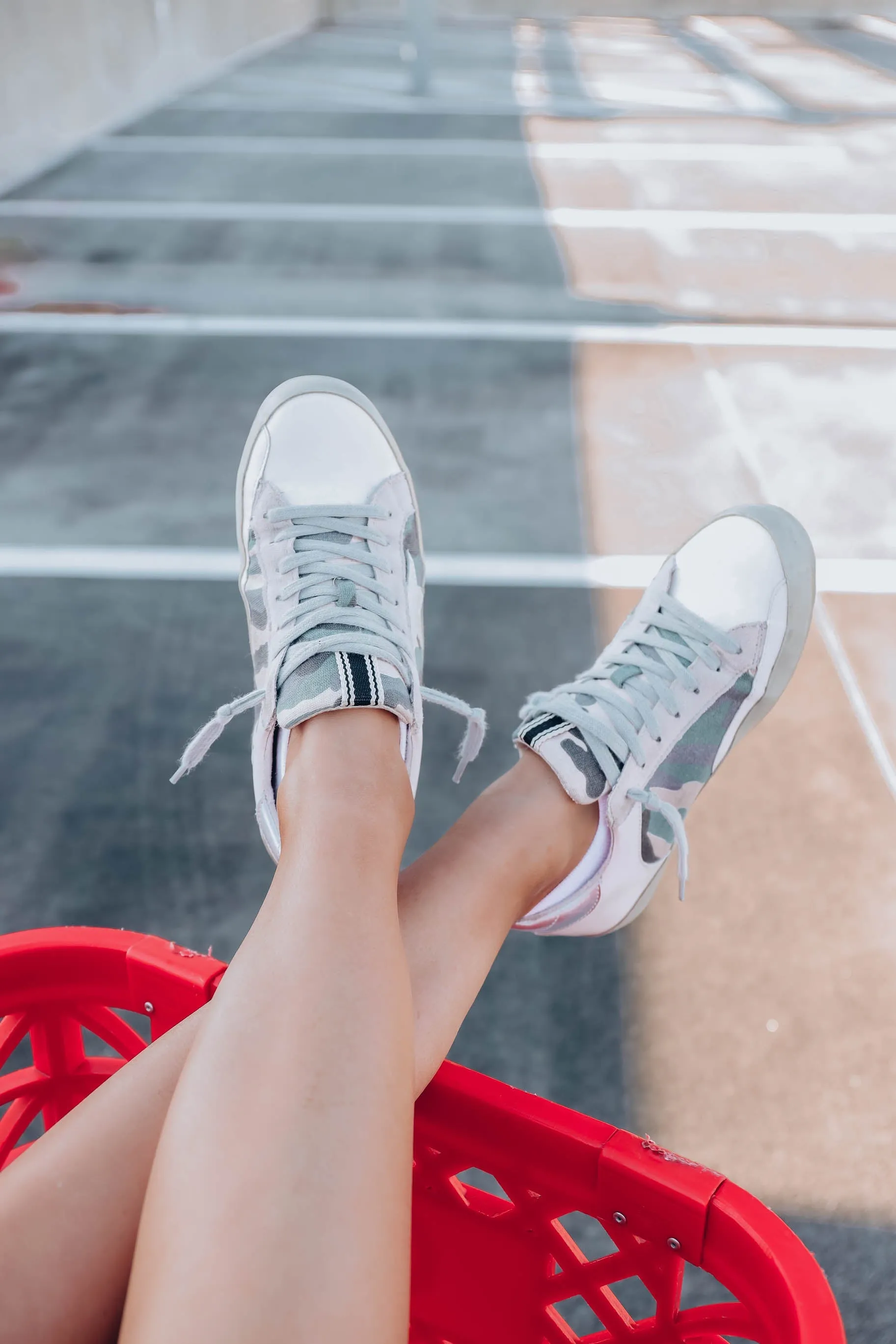 *MODEL* Paula Sneaker by Shu Shop - Blue Camo - SIZE 8 - FINAL SALE