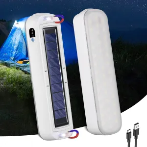 NAKCNM Camping Lantern Solar LED Camp Lamp Light Rechargeable 5 Modes 2000 Lumens Camp Light with Magnet and Hook, Portable Tent Light for Camping Emergency Power (White)