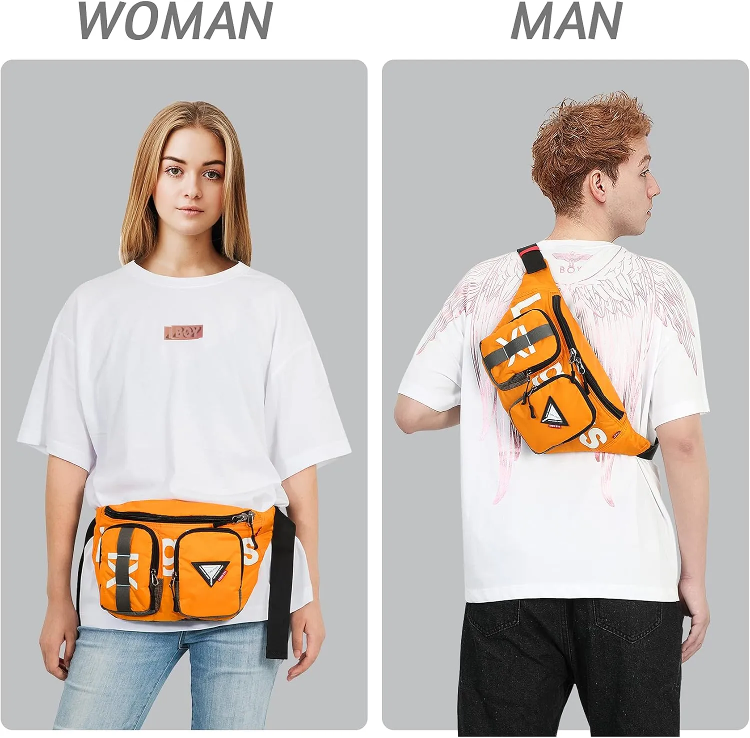 Neon Genesis Evangelion Crossbody Shoulder Bags -Waist Bag With a Built-in Rain Cover