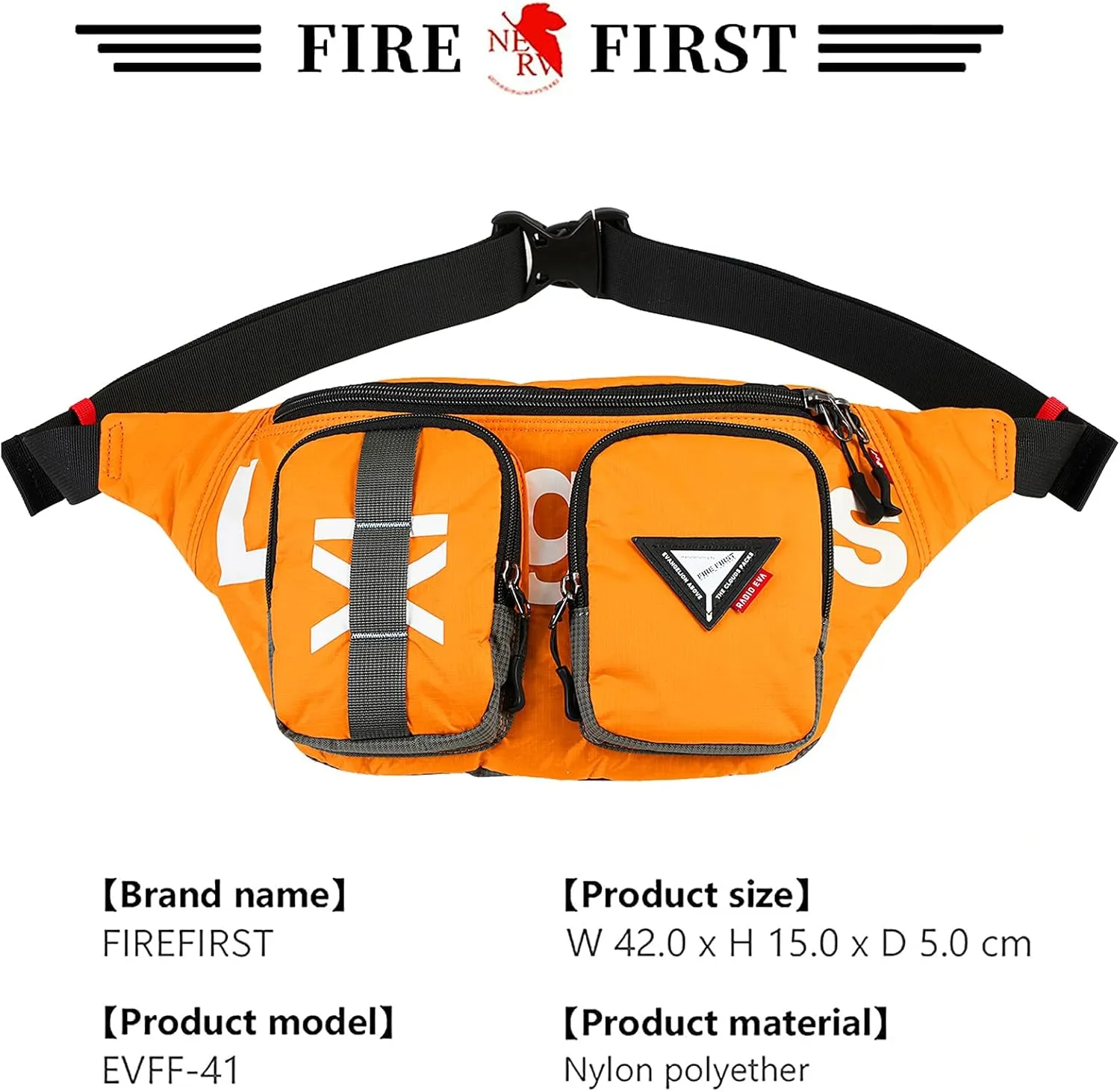 Neon Genesis Evangelion Crossbody Shoulder Bags -Waist Bag With a Built-in Rain Cover