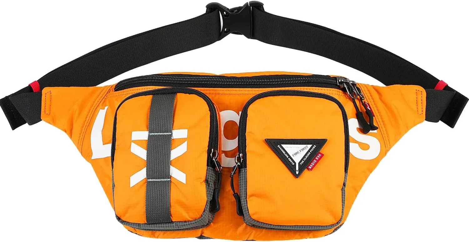 Neon Genesis Evangelion Crossbody Shoulder Bags -Waist Bag With a Built-in Rain Cover
