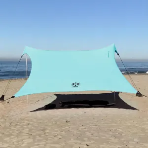 Neso Gigante - Portable Beach Tent - Ideal to Enjoy with Family and Friends - UPF 50 , Water-Resistant, and Lightweight - Seafoam, 11' x 11'