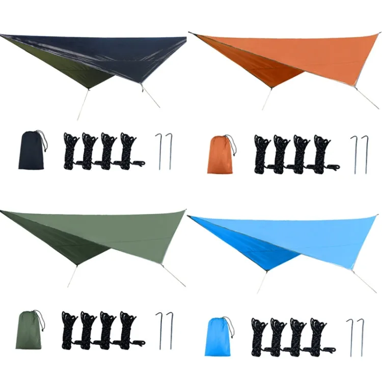 Outdoor Camping Sunshade Waterproof and Moisture-proof Floor Mat Ultra-light Canopy,Size: 320 x 250cm (Sky Blue)