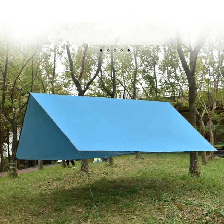 Outdoor Camping Sunshade Waterproof and Moisture-proof Floor Mat Ultra-light Canopy,Size: 320 x 250cm (Sky Blue)
