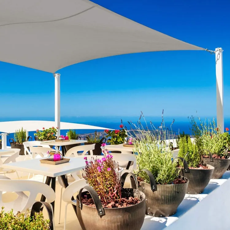 Outdoor Garden Sunshade Sail Waterproof Anti-UV Canopy, Size: 3m x 4m(Black)