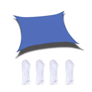 Outdoor Garden Sunshade Sail Waterproof Anti-UV Canopy, Size: 3m x 4m(Royal Blue)