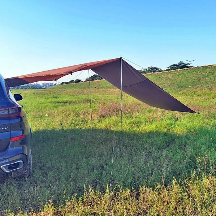 Outdoor Picnic Camping Tent On The Side Of The Car Vehicle Rain-proof Sunshade Canopy 300x200cm(Khaki)
