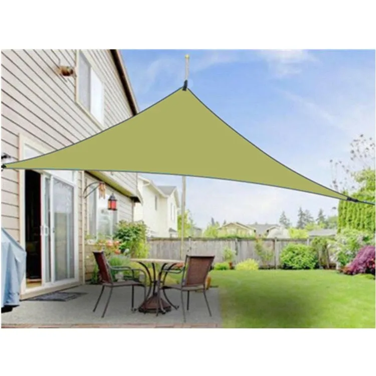 Outdoor Sunshade Triangle Sky Screen Simple Sun Protection Canopy, Size:6X6X6M(Random Color)