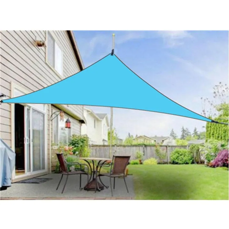 Outdoor Sunshade Triangle Sky Screen Simple Sun Protection Canopy, Size:6X6X6M(Random Color)