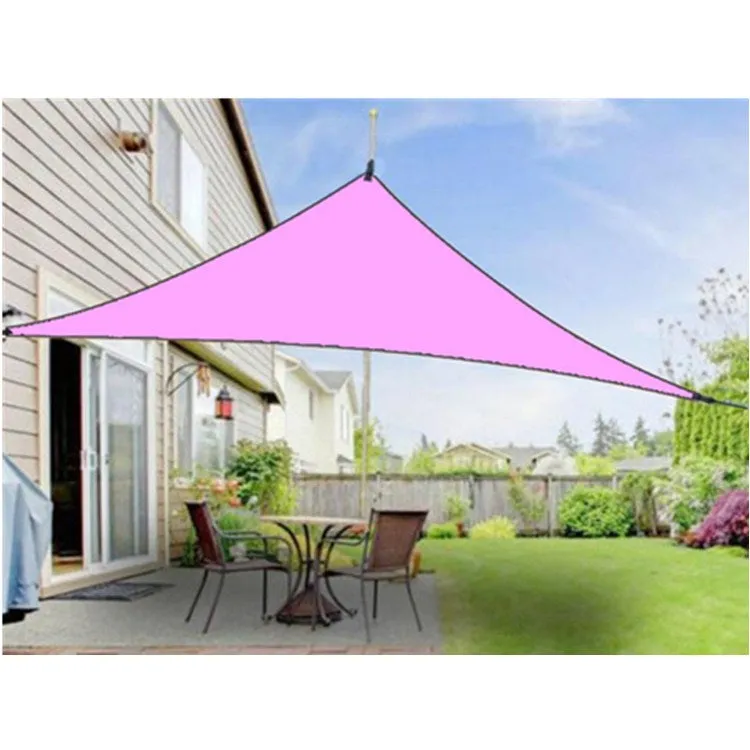 Outdoor Sunshade Triangle Sky Screen Simple Sun Protection Canopy, Size:6X6X6M(Random Color)