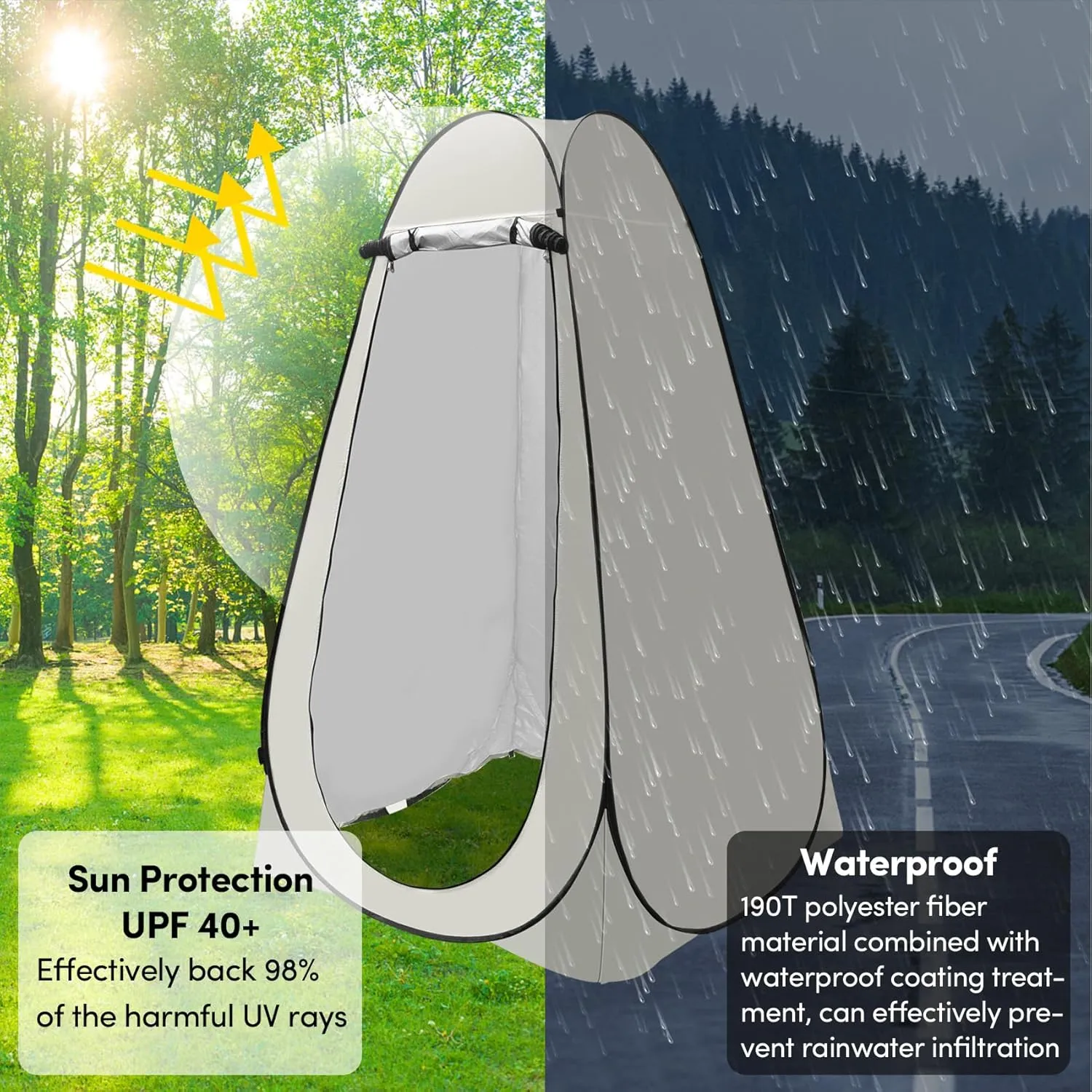 Pop Up Privacy Tent Shower Tent Changing Tent Portable Outdoor Camping Bathroom Toilet Tent Changing Dressing Room Privacy Shelters Room for Hiking and Beach Sun Shelter Picnic Fishing- Waterproof