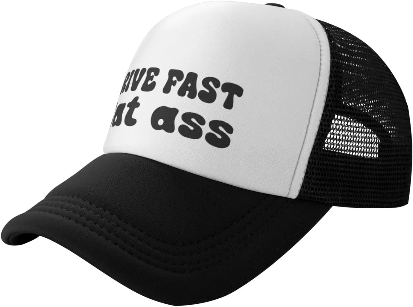 Put It On My Husband's Tab Drinking Trucker Hat - Funny Pink Trucker Hat for Women and Men