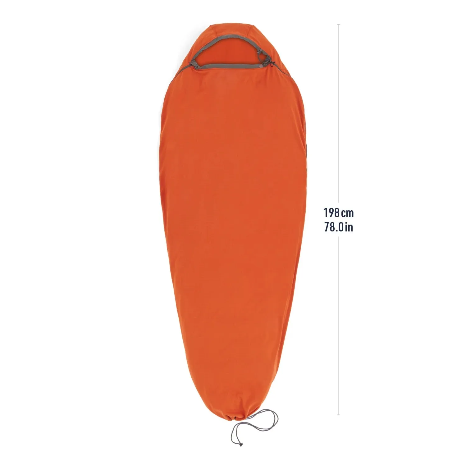 Reactor Fleece Sleeping Bag Liner - Mummy w/Drawcord