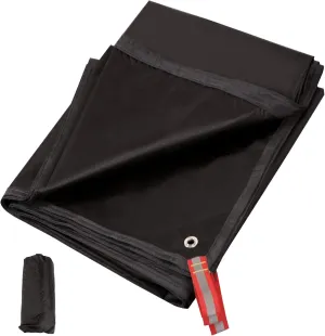 REDCAMP Ultralight Black Waterproof Tarp, 1.06 lbs, Camping Tarp with Carry Bag